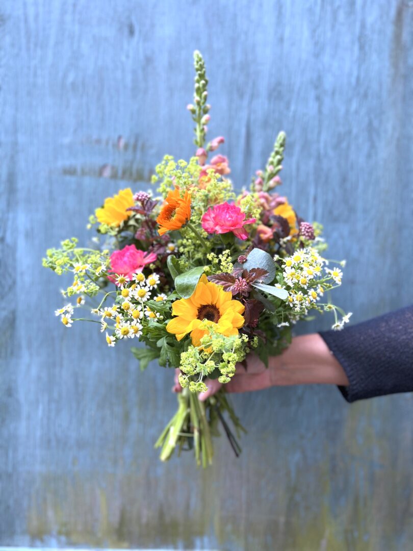 Gylden buket - Send blomster - Happyflower-dk-s