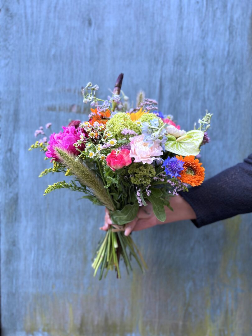 Multifarvet buket - Send blomster - Happyflower-dk-s