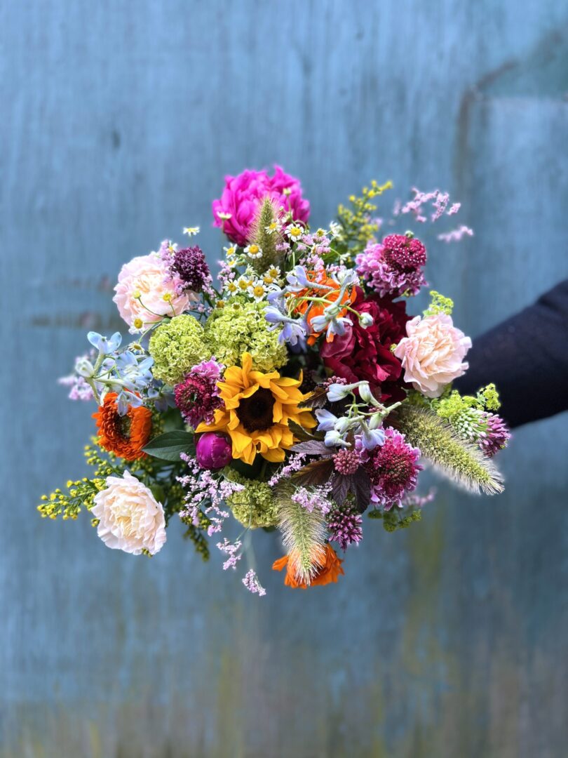 Multifarvet buket - Send blomster billigt - Happyflower-dk