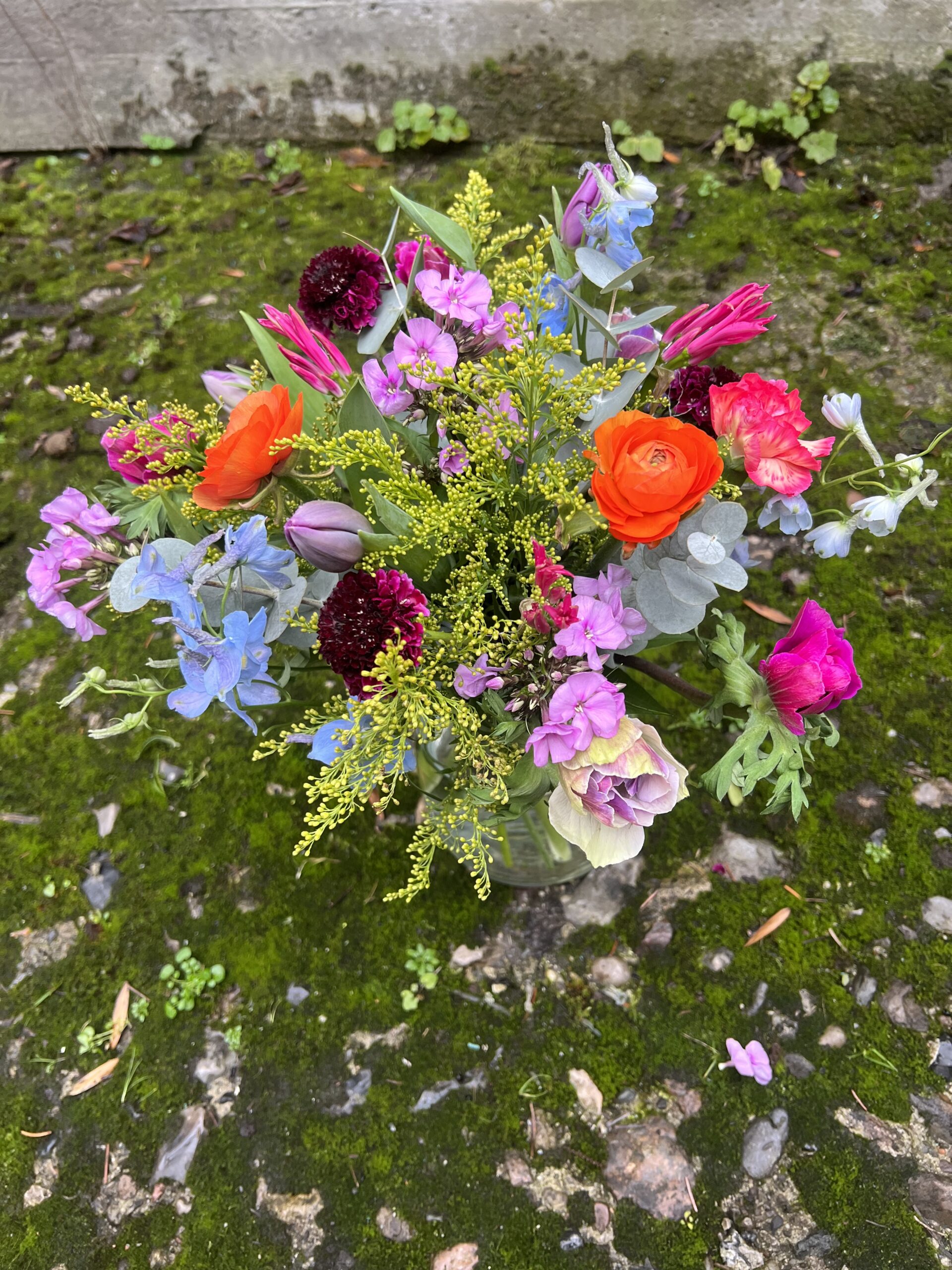 Multifarvet buket - Send blomster billigt - Happyflower-dk