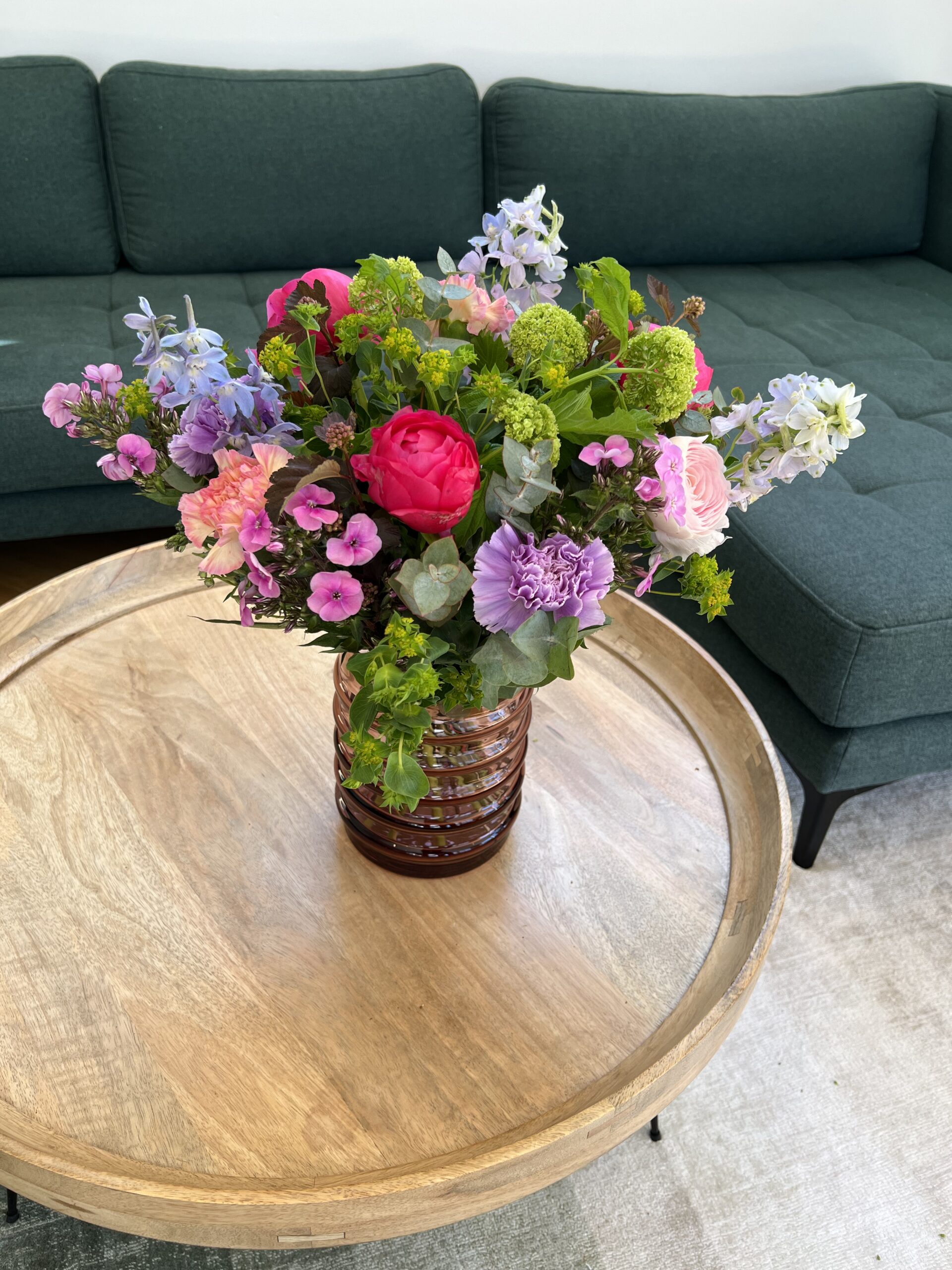 Multifarvet buket - Send blomster online - Happyflower -dk