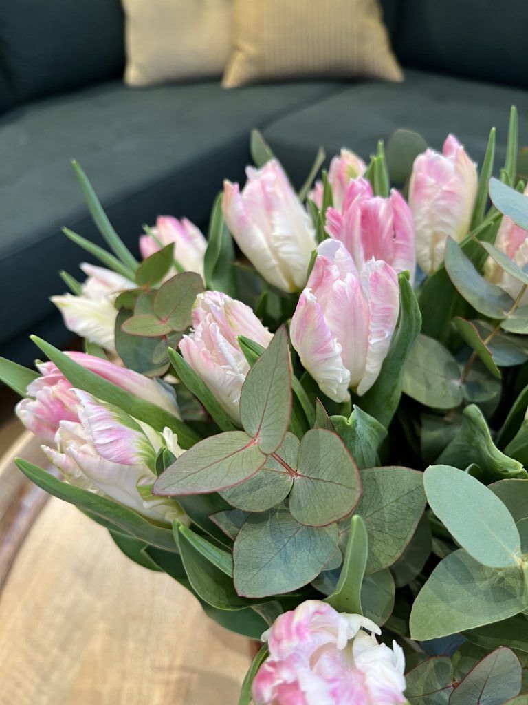 Tulipan buket - Rosa - Bestil tulipan buket - Happyflower-dk