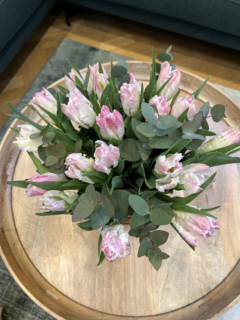 Tulipan buket - Rosa - Send en tulipan buket - Happyflower-dk