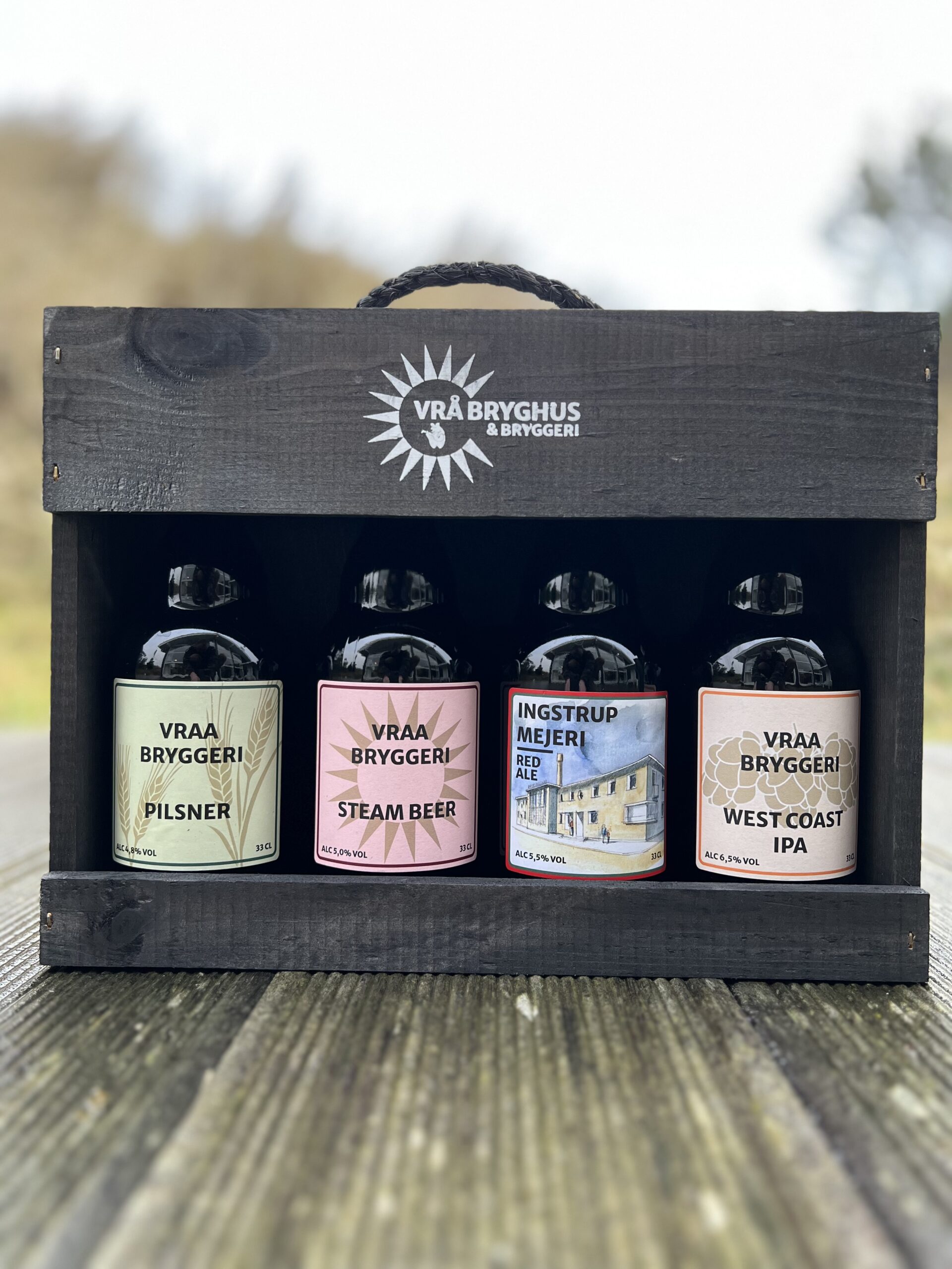 Øl gavekasse 1 - Bestil og send øl - Vrå Bryghus - Happyflower-dk-p