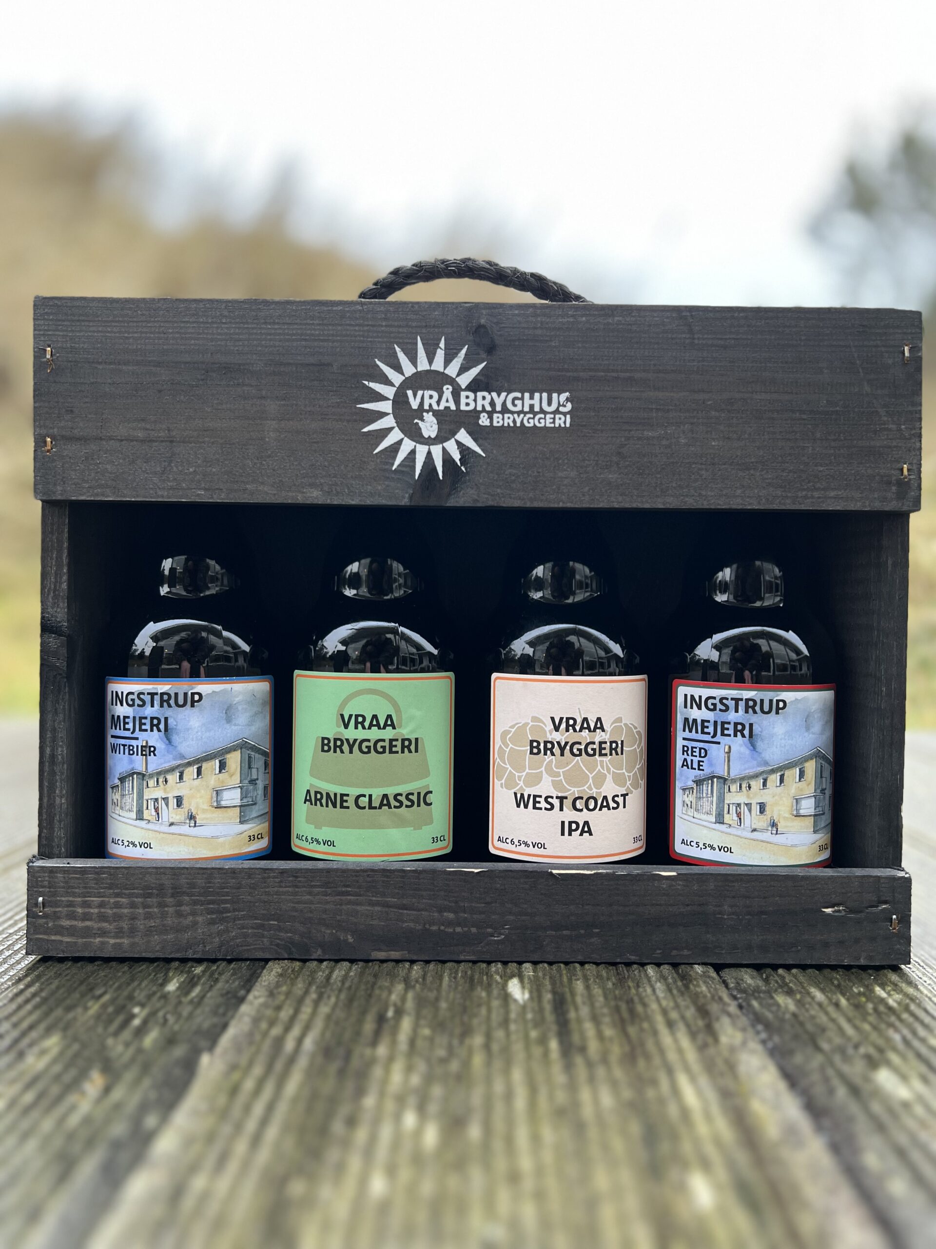 Øl gavekasse 2 - Bestil og send øl - Vrå Bryghus - Happyflower-dk-p