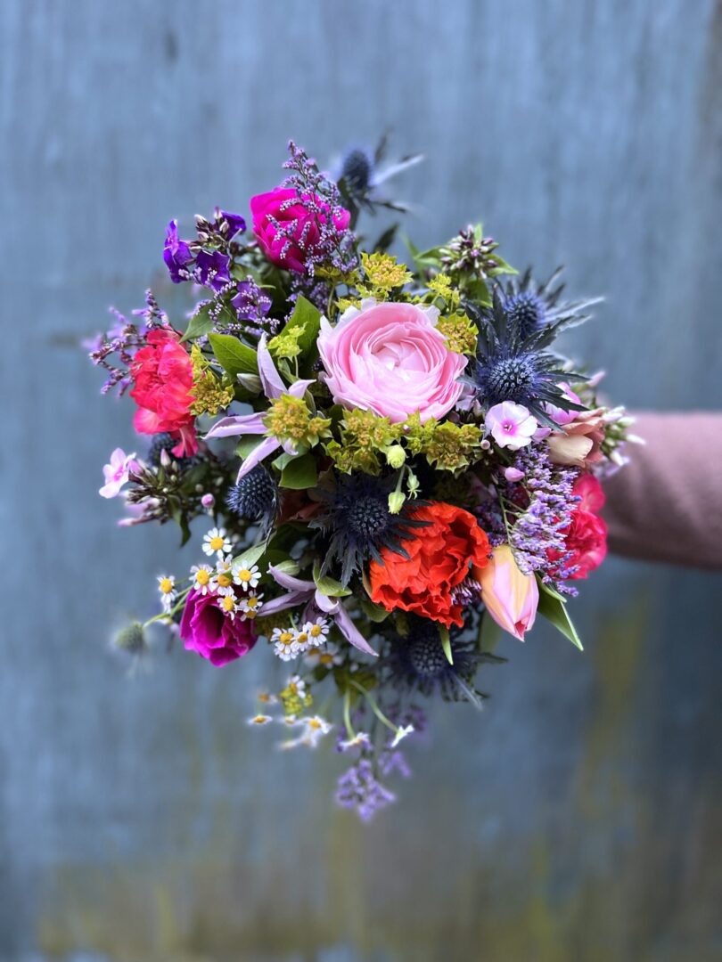 Multifarvet buket - Send blomster - Happyflower-dk
