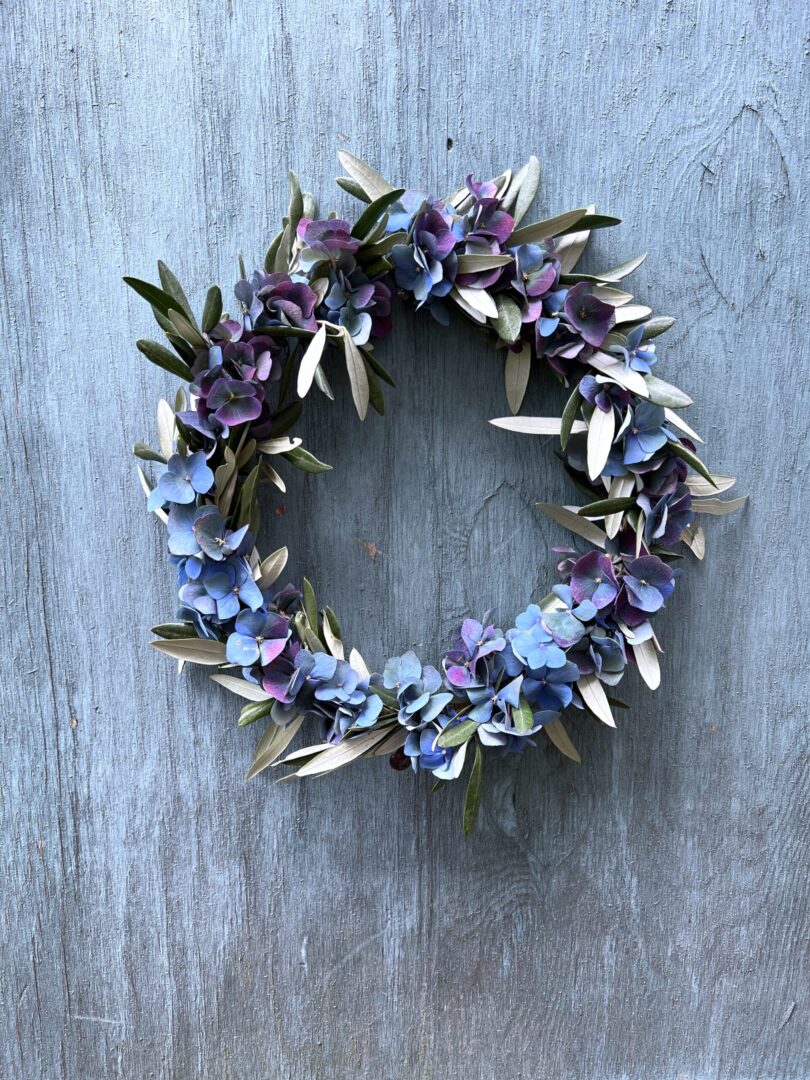 Hortensiakrans Pimpernel oliven - Happyflower-dk