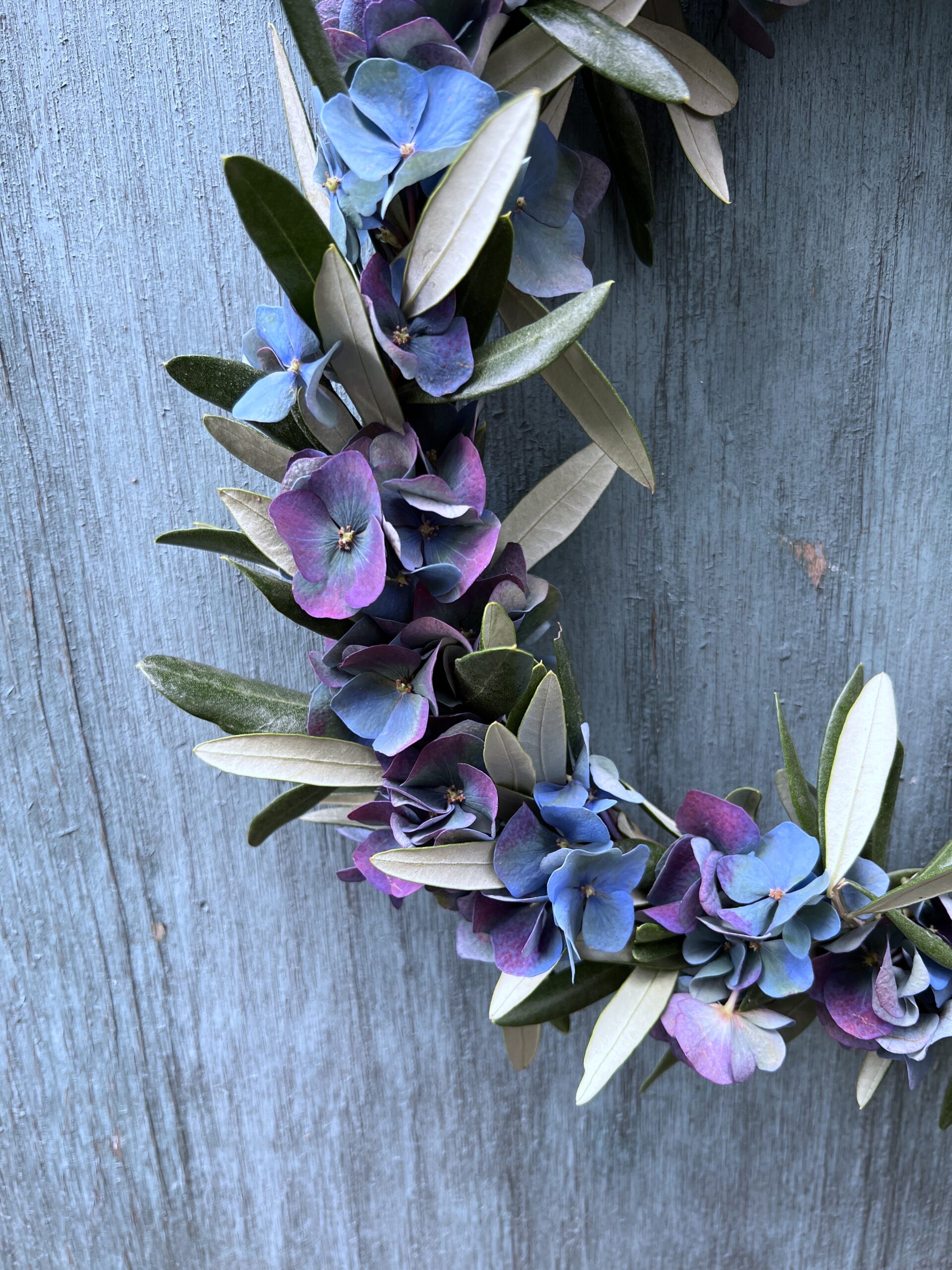 Hortensiakrans Pimpernel oliven - Happyflower-dk1