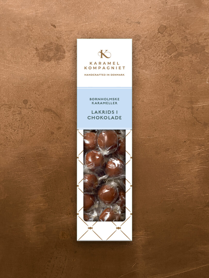 Chokoladekugler - Lakrids i chokolade - Karamel Kompagniet - Happyflower-dk