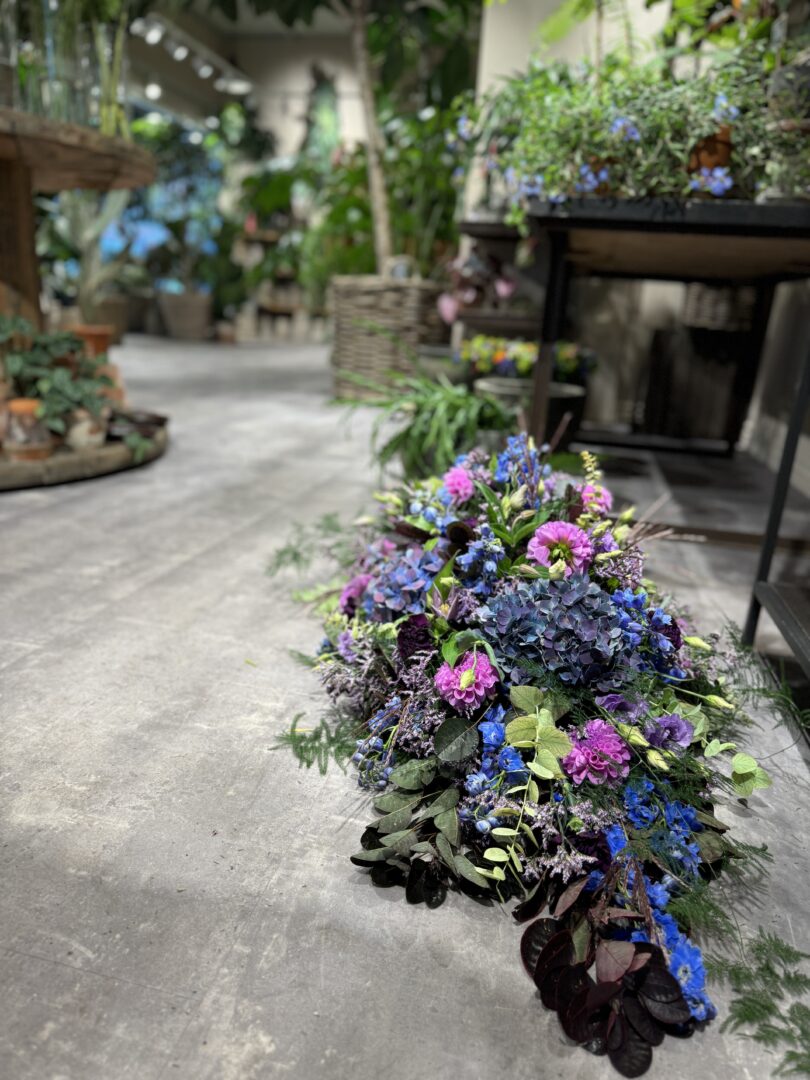 Kistepynt blå:lilla - Happyflower-dk