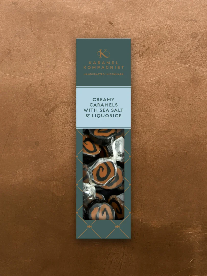 Creamy caramels with sea salt & Liquorice - Karamel Kompagniet - Happyflower-dk