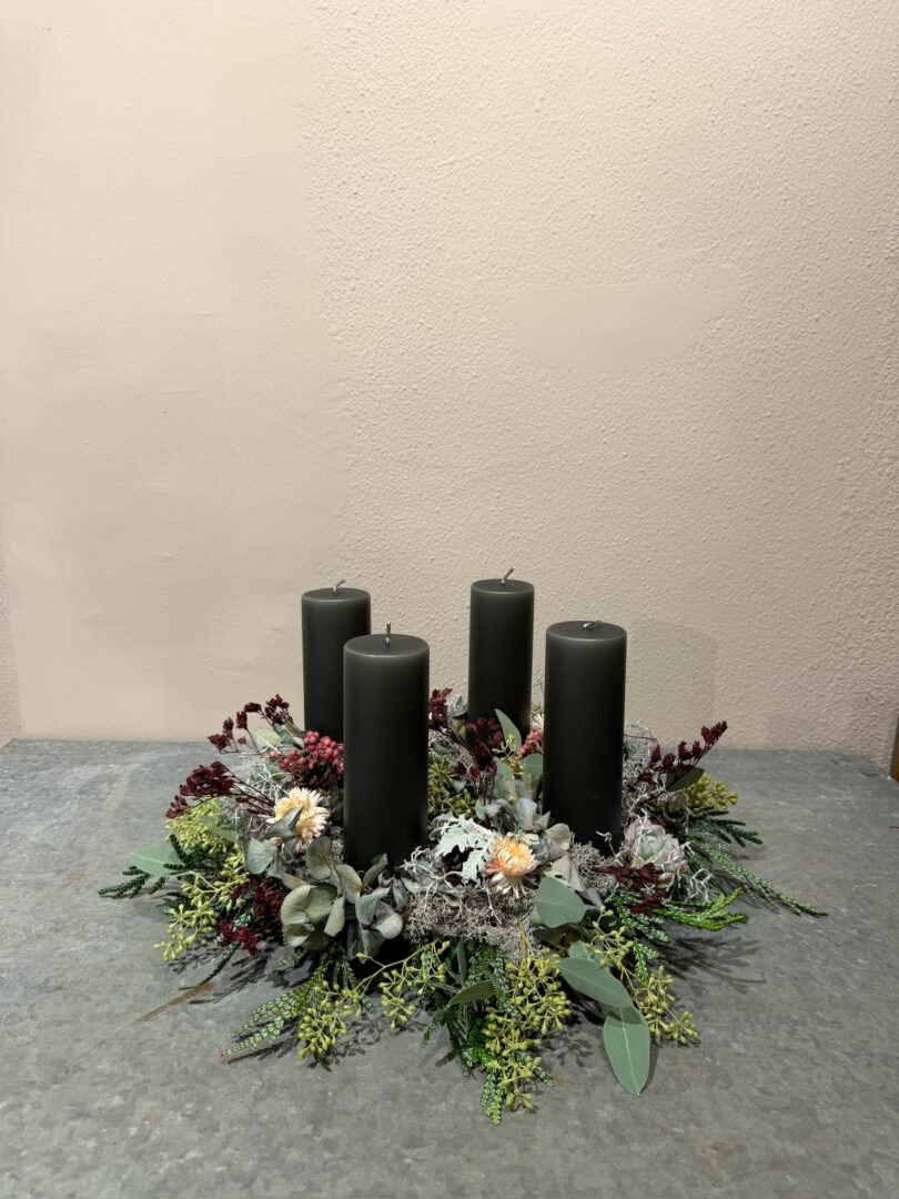 Adventskrans Green Soil bloklys - Ester & Erik - Happyflower-dk.jpeg